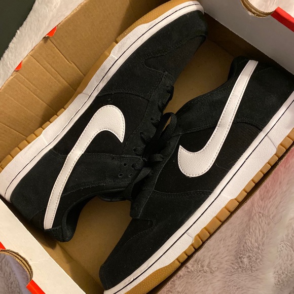 Nike Other - Nike Dunk Low Black/White Gum Bottom Sz 12